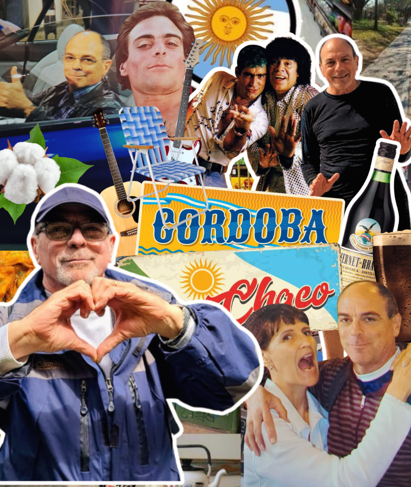 Collage de recuerdos, música, lugares y personas especiales para Ricardo